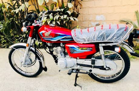 Honda CG 125 | Model 2024 | 3500 KM Use | Only Call Honda CG 125 Red