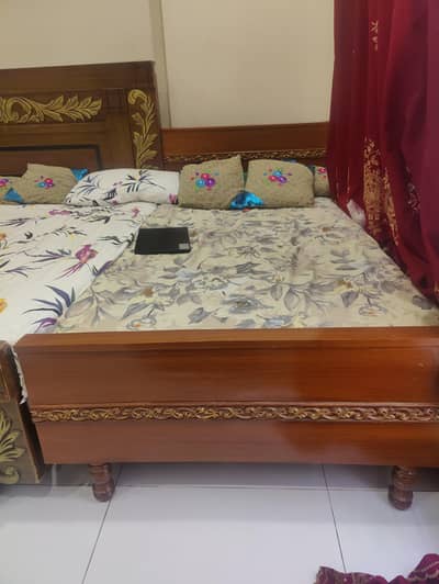 Two single Bed Set (pure sheehsam)