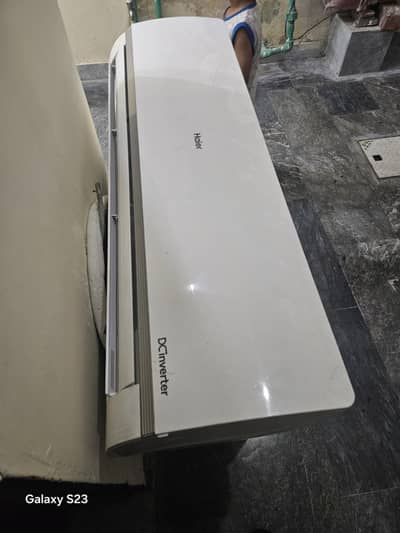 haier inverter ac 1.5 ton with 20 feet pipe exchange  1 ton with cash