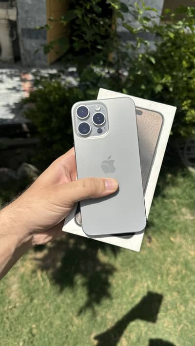 iPhone 15 Pro Max PTA Approved HK Natural 93% Box