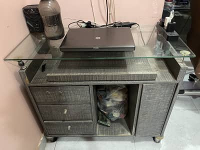 Wooden office computer or laptop table