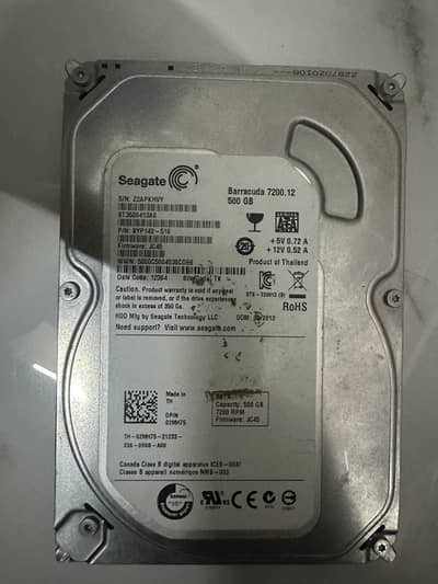 Seagate Barracuda 500GB SATA Hard Drive (7200 RPM) – Desktop PC HDD