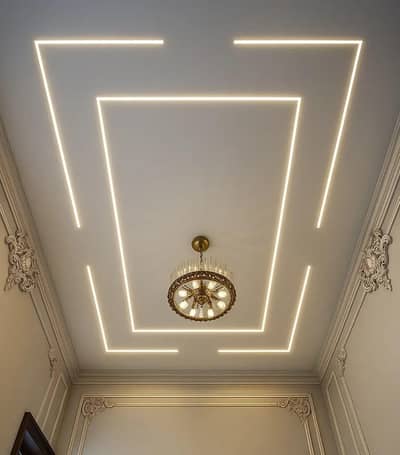 PVC Ceiling, Gypsum Ceiling & Decorative Ceiling Work