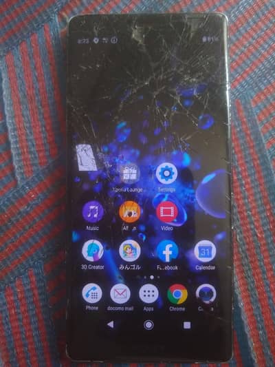 Sony XZ3 Damaged Front & Back But Working 100% Storage 6/64GB Non PTA