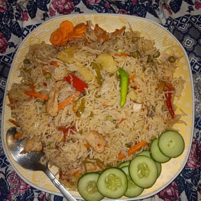 home made vagitabel rice