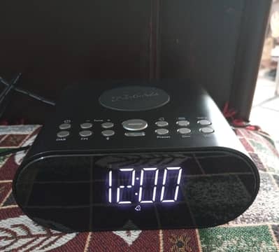 Digital Alarm Clock with Bluetooth Speaker