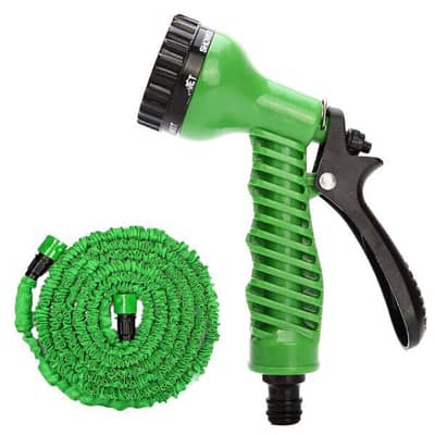 Expandable Flexible 50 feet Water Pipe With Spray gun cash on delivery