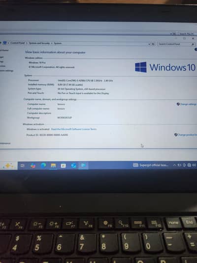 Lenovo core i5 6th generation thinkpad laptop