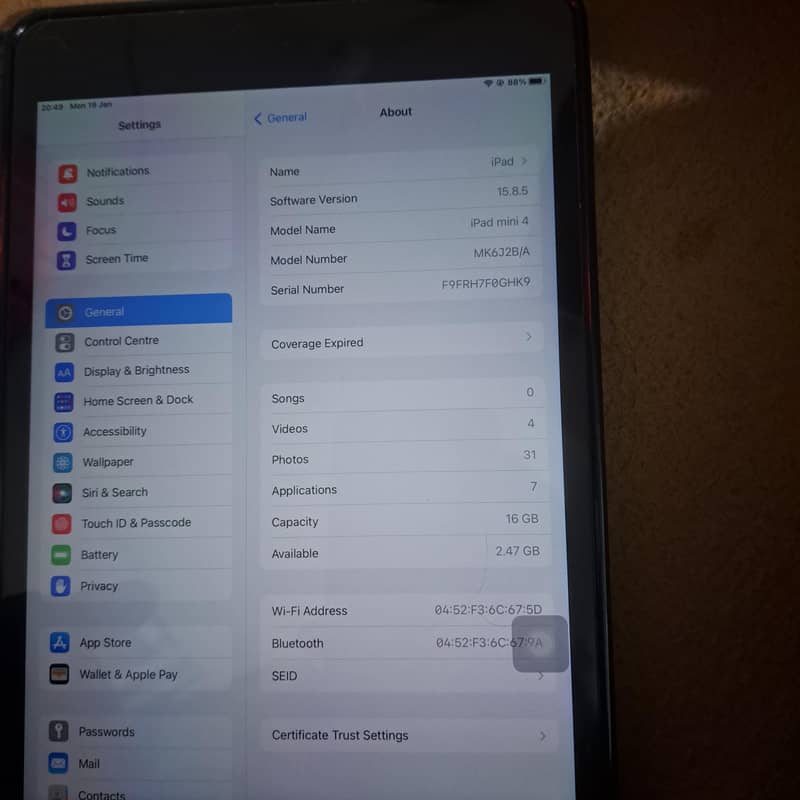 ipad mini 4 0