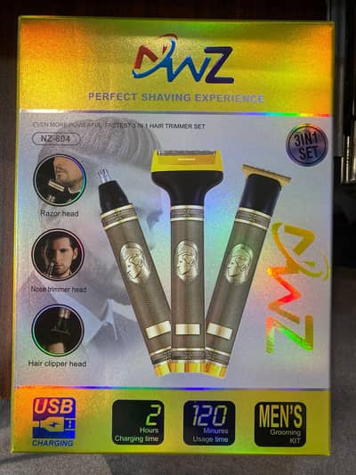 3 in 1 Trimmer NZ-804 | Rechargeable Grooming Trimmer