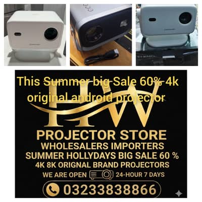 Hd 4k Android Led Projecor , Multimedia Projector . Smart Projector