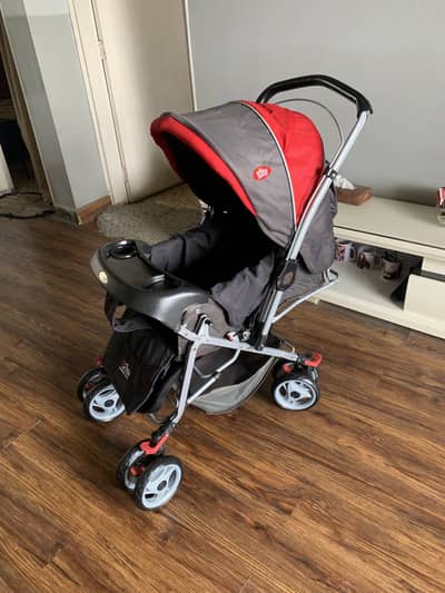 bright starts stylish pram/ stroller in excellent condition