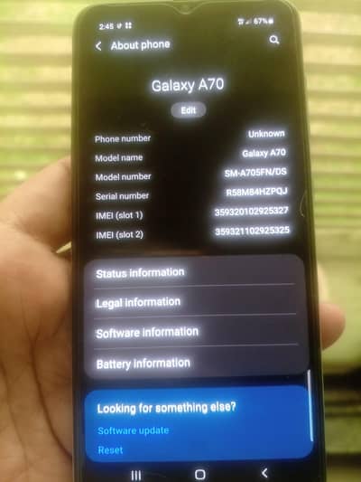 Samsung A70