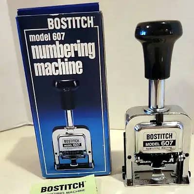 Bostitch Numbering Machine Model 607