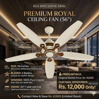 starco 56" celling fan 5blades