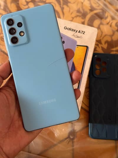 Samsung Mobile A72 with box officially approved