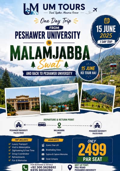 peshawer university to swat Tour