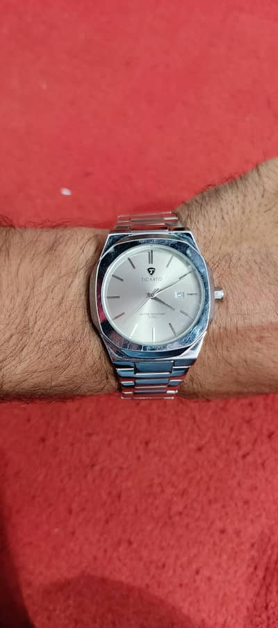 Ticarto Classic Silver Men’s Watch