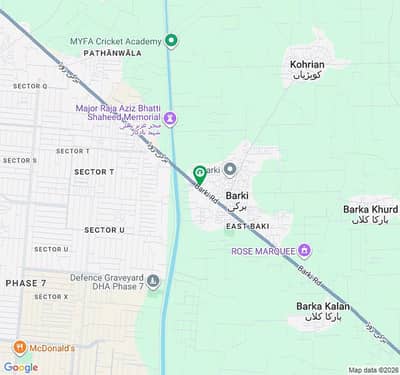 87 Kanal Agriculture Land For Sale On Barki Road Near BRB Kanal Lahore