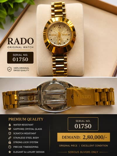  Original Rado – Serial No. 01750 