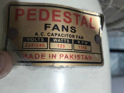 used heavy duty pedestal fan
