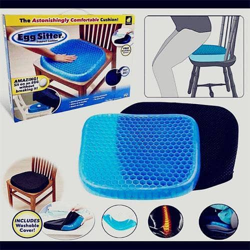 Egg Sitter Seat Cushion – Breathable Gel Pressure Relief Cushion