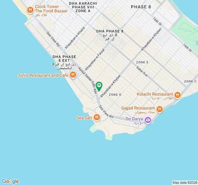 SALE 2000SQYDS , BEACH STREET # 1, ZONE D, PHASE 8 KARACHI