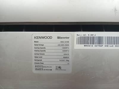 2 Genuine Kenwood DC inverter A. c