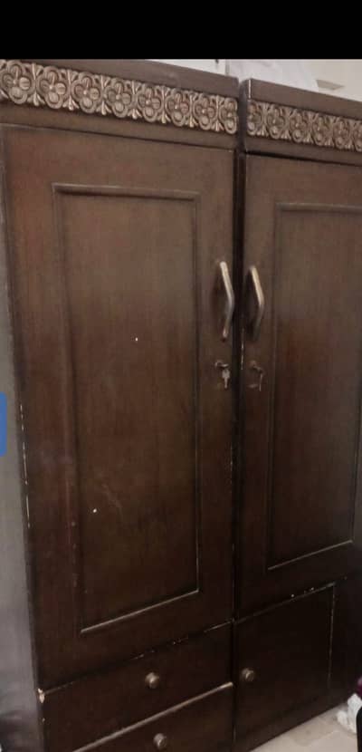 2 door  wooden cupboard