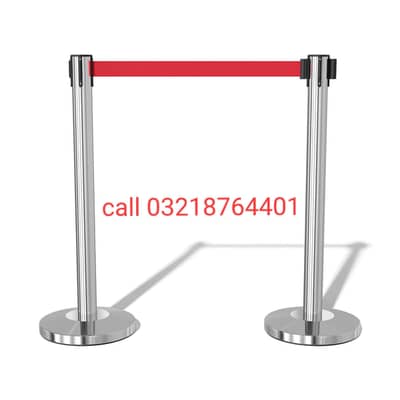 queue pole crown control queue line manager retractable belt belt pole