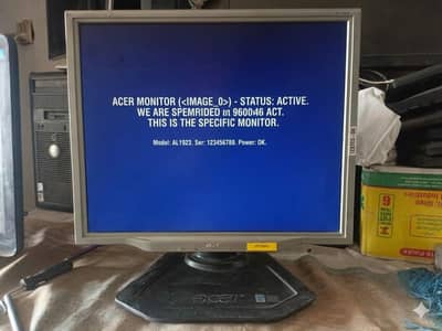 Core i3 3rd Gen. PC Setup. 6GB RAM 128GB SSD+500GB. HDD. acer LCD 19