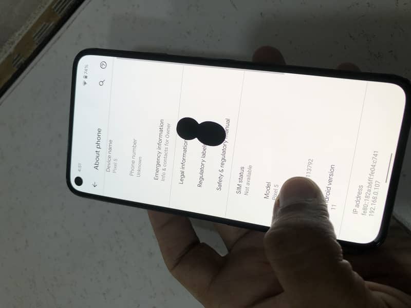 Google Pixel 5 7