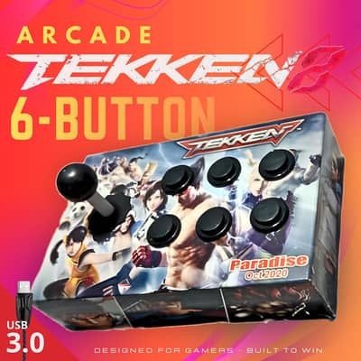 6/4 Buttons Usb Joystick Game Controller Gaming Arcade for Laptop PC