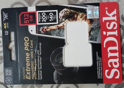 Buy SanDisk Extreme Pro 512GB microSDXC UHS-I Memory Card For Sale