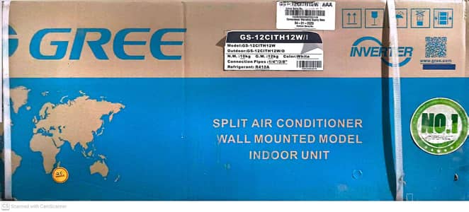 Gree 1 Ton DC Inverter AC GS-12CITH12W Brand New Box Pack Heat & Cool