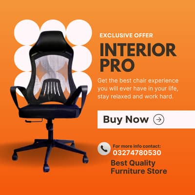Office table - Visitor chair - revolving chair - mesh chairs