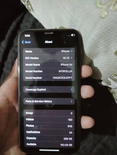 Apple iPhone XS BLACK 256GB
