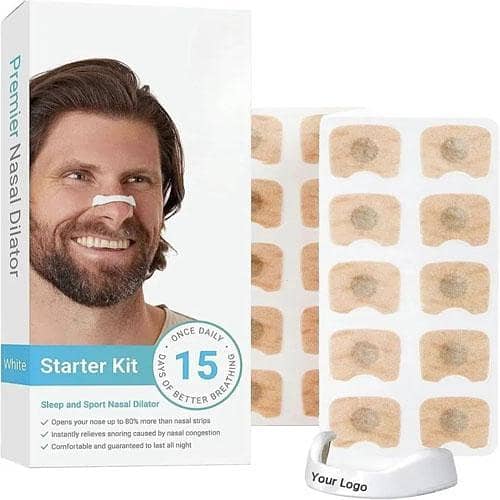 Sleepco Breathing Nasal Strip Starter Kit, Improve Airflow and Sleep Quality, Easy-to-Use Nasal Strips for Better Breathing and Comfort"