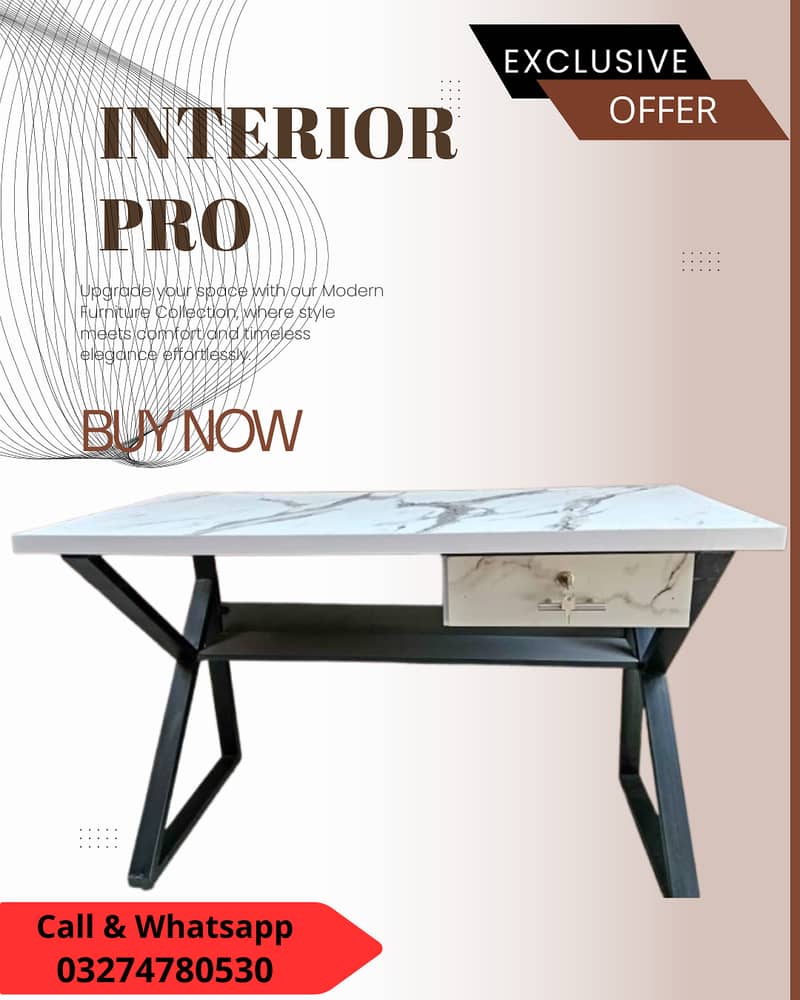 K shape table- Laptop table - office table - work station- study table 7