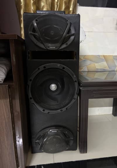 Kenwood Woofer + Amplifier + Pioneer Speakers | BT Car Audio System