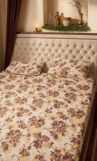 King size bed with 8 inch mattress!
