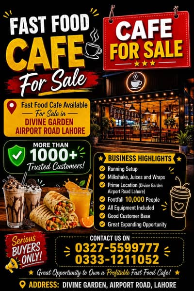 Running Restaurant for Sale