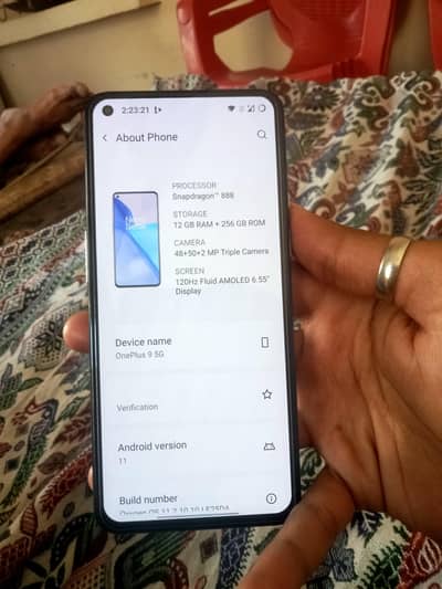 One Plus 9 12/256 gb single sim Pta approved
