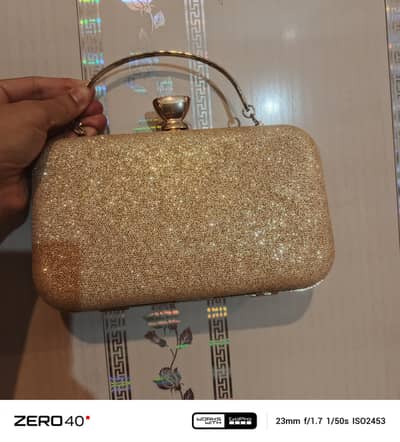 Gorgeous Hand embroidered golden party clutch!