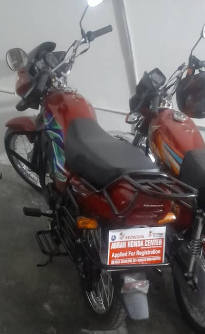 New bike Islamabad registration just 500 km running
