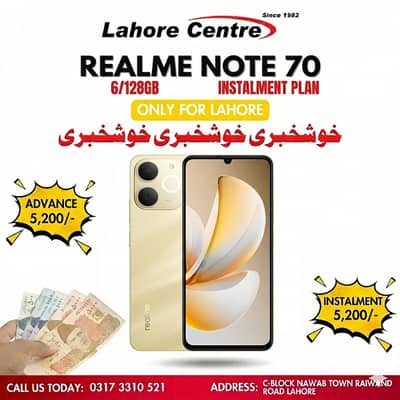 Realme Note 70 (8/256GB) Available On Easy Installment Plan