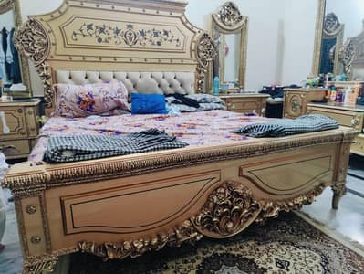 Shesham Wood , Fancy Wedding Bedroom Set
