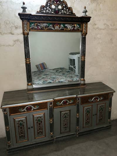 wooden Furniture Set Dressing Table + Showcase