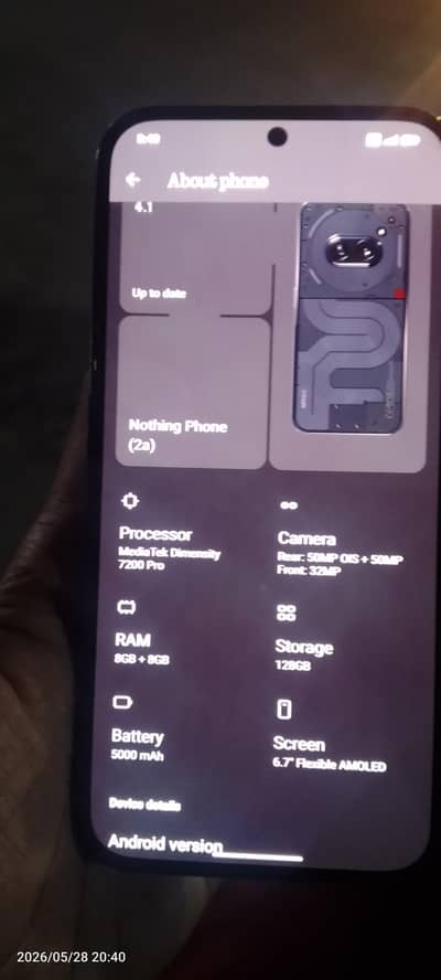 Nothing Phone 2a 8+8/128 approve