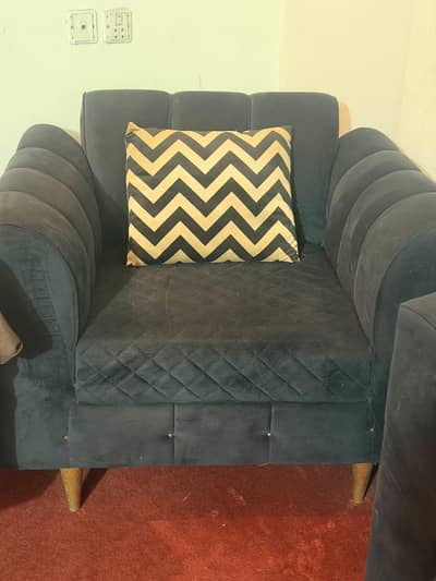 brand new velvet sofa slightly used